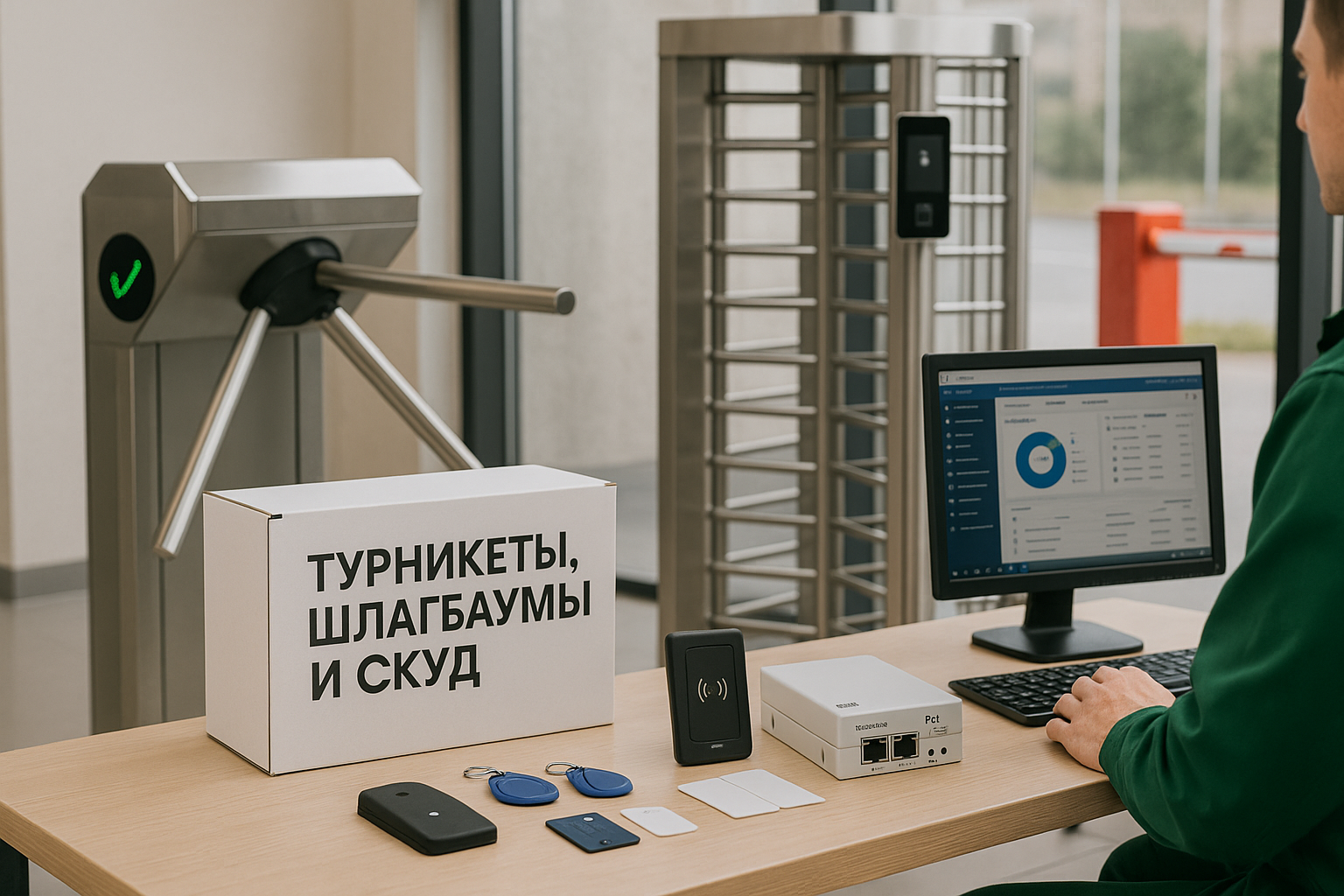 Турникеты, шлакбаумы, СКУД